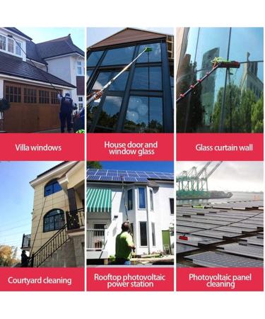 Window Washing Kit with Extension Pole 3.6-11M Multi-Purpose Photovoltaic Panel Cleaning Tool Water Spray Brush for Solar Photovoltaic Panel is Windows Washing 18FT/5.4M - Buy Online on GoSupps.com