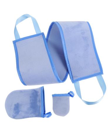 Mikinona 1 Set Lotion Sunscreen Sun Cream Self Tanning Applicator Kit Tanning Applicator for Back Self Tanning Back Applicator Gloves Suite Lanyard Black Agent Make up Flocking