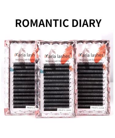 Y Shape Eyelashes 0.07-D+ 11mm - YY Type V Lashes Extension for Salon Makeup - Soft D Curl Mix Mink Cilios Beauty - Buy Online on GoSupps.com
