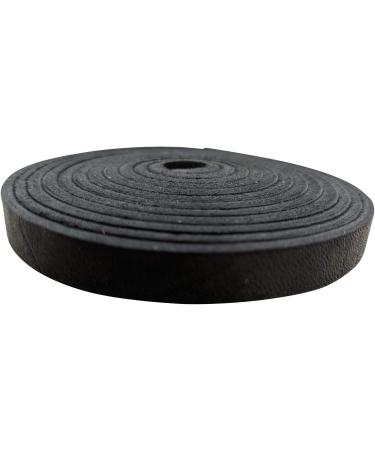 TOFL Genuine Top-Grain Leather Strap - 72 x 3/8 x 1/8 (7-8 oz) - DIY Arts & Crafts, Clothing, Jewelry, Wrapping - Black - Buy Online on GoSupps.com