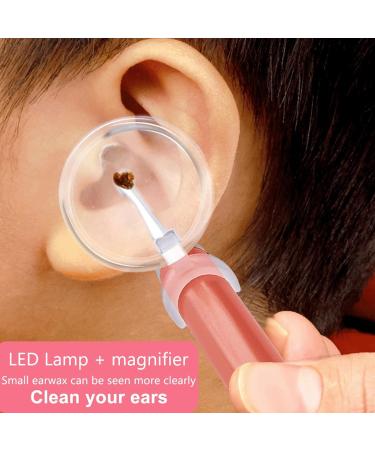 SSWERWEQ Ear wax removal tool Ear Cleaning LED Light Ear Cleaner Spoon Earpick Ears Cleaning Tool with Magnifier Two Spoons Ear Care Tool Ear Wax Removal - Buy Online on GoSupps.com