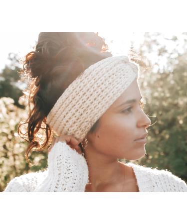 4 Pieces Ladies Winter Knitted Headbands - Crochet Elastic Ear Warmers Hair Accessories - Buy Online on GoSupps.com