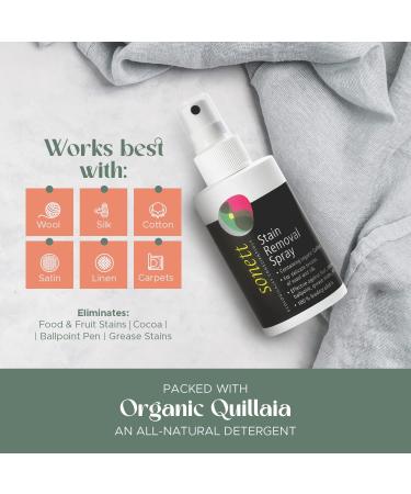 Sonett Organic Stain Removal Spray (Pack of 2) - Vegan & Natural Instant Spot Remover for All Fabrics | Effective Against Fruit Pen & Grease Stains - Buy Online on GoSupps.com