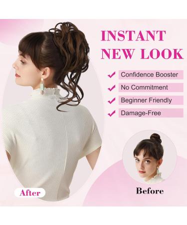 REECHO Synthetic Messy Bun Hair Piece - Medium Blonde Updo Elastic Hair Bun for Women - Buy Online on GoSupps.com