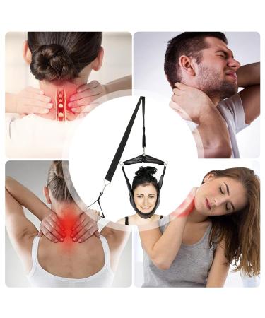 Samuliy Neck Traction Device - Portable Cervical Traction Unit for Home Use | Over the Door Traction & Head Cover - Buy Online on GoSupps.com
