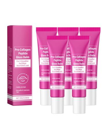 YOENBG ProCollagen Peptide Lip Gloss Balm plumping and moisturizing lip care with vitamin E and peptides longlasting moisturizing lips 5