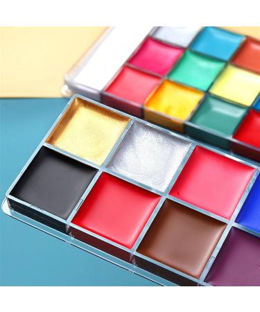 Professional Face Painting Kit - Water Soluble Body Paint for Holidays & Competitions - Stage Makeup in Color B - Buy Online on GoSupps.com