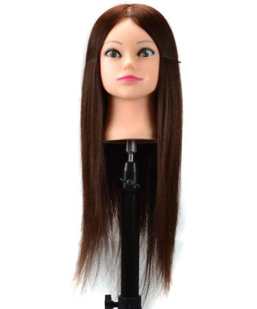 Zhjing fashion human hair ladder training can be permed hair ruffles practice head shape styling braided dummy head-plate hair-constitutional wig