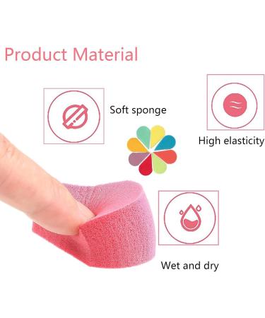 16Pcs Make Up Sponges Face Paint Sponges Make Up Sponges for Foundation Beauty Blenders Face Paint Stencils Reusable Makeup Puff for Cream Concealer Makeup and Face Sponges Cleansing - Buy Online on GoSupps.com
