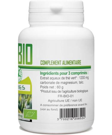Organic Green Tea - 400 mg - 120 tablets - Buy Online on GoSupps.com
