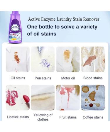 LONGLUAN Urcstyle Stain Remover Urcstyle Laundry Stain Remover Homezo Laundry Stain Remover Active Enzyme Laundry Stain Remover Stain Remover for Clothes Quick Laundry Dry Cleaner (2 Pcs) - Buy Online on GoSupps.com