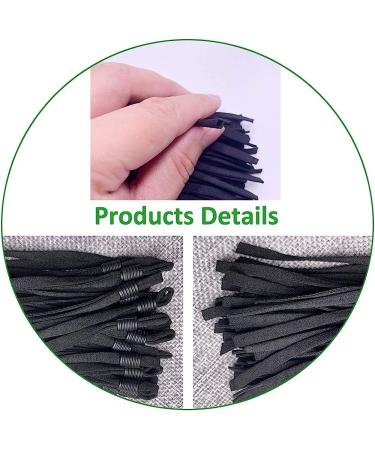 GHSlife Adjustable Elastic Band Cord String Straps 100pcs - Black&White | Extra Long 26cm Ear Loops for Mask Sewing | Stretchy Rope with Lock Buckle - Buy Online on GoSupps.com