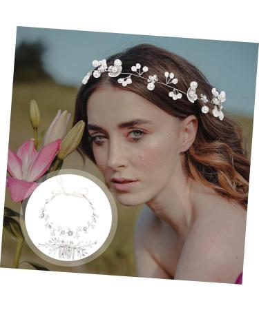 Healeved 3 Sets Bridal Ornament Hair Ties Bride Hair Clip Wedding Decorations Decorative Headdress Braided Headband Hair Decor Bride Headpieces for Decorate Bridesmaid Ribbon Girl Hair Ring - Buy Online on GoSupps.com