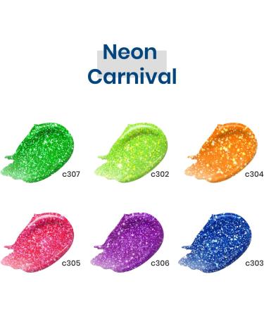 Beetles Reflective Glitter Gel Polish Set - 6 Neon Colors | Summer Nails Gel Kit for Women & Girls - Buy Online on GoSupps.com