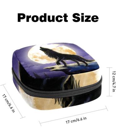 Women's Storage Pocket Bands for Feminine Products - Howling Wolves Design | Servant Period Kit Bag - Buy Online on GoSupps.com
