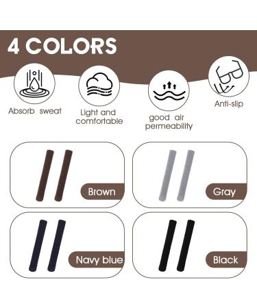 16 Pieces Eyeglass Ear Cushions Soft Knitted Cotton Anti Slip Temple Pads Eyeglass Temple Tips Eyeglass Pads Behind The Ear Eyewear Retainer Glasses Arm Sleeve for Glasses Sunglasses 4 Colors - Buy Online on GoSupps.com