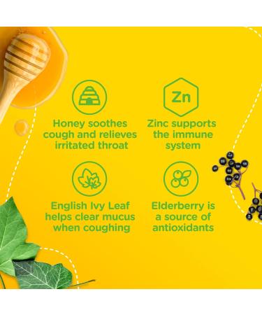 Zarbee's Children's Cough + Mucus Syrup Zinc Honey Elderberry & Baby Soothing Cough Syrup Sore Throat Relief Naturally Sourced Honey Dye-Free Peach & Honey Flavour 59 mL Mucus Syrup + Cough Syrup - Buy Online on GoSupps.com