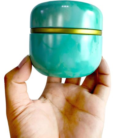 Topwon Talc-Free Body Powder Container with Puff- Green | Dusting Loose Powder Case for Baby and Women | Home and Travel Friendly - Buy Online on GoSupps.com