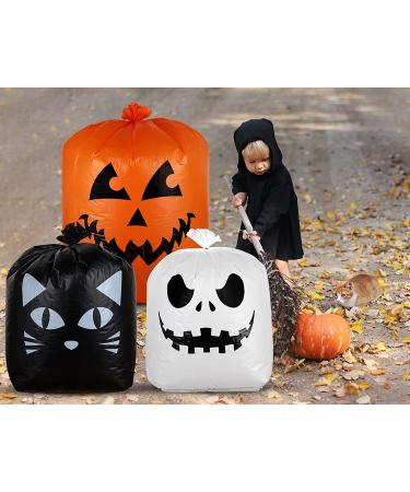 Giiffu Halloween Leaf Lawn Bags (3648 & 2430) - Pack of 9 Giant Jack-o-Lantern Pumpkin Bags for Outdoor Fall Decoration - Buy Online on GoSupps.com