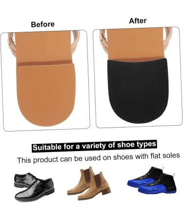 NOLITOY Anti-Slip Stickers for Shoes | 3 Pairs Self-Adhesive Shoe Grips & Inserts | Non-Slip Rubber Sole Repairs | Transparent Clear Pump Stickers - Buy Online on GoSupps.com