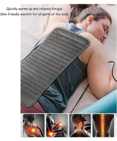 Fdit Electric Blanket - 4 Timings 6 Heating Modes Fast Warming Gray Throw for Home - Perfect for Cozy Comfort & International Shipping - Buy Online on GoSupps.com