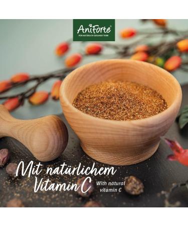 AniForte Premium Rosehip Powder 1 kg Pure Natural Glutenfree- Naturprodukt for Dogs Cats and Horses - Buy Online on GoSupps.com