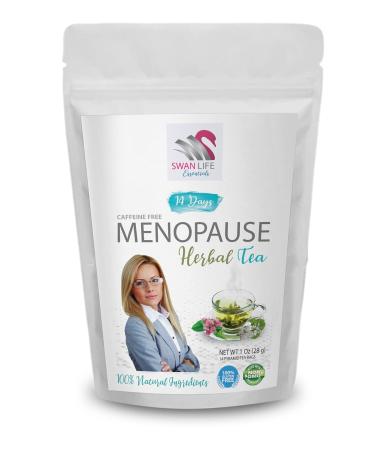 Menopause Tea with Red Clover - Herbal Relief for Women | 42 Days of Menopause Support | Night Sweats & Balance with Cinnamon & Ginkgo Leaf - Buy Online on GoSupps.com
