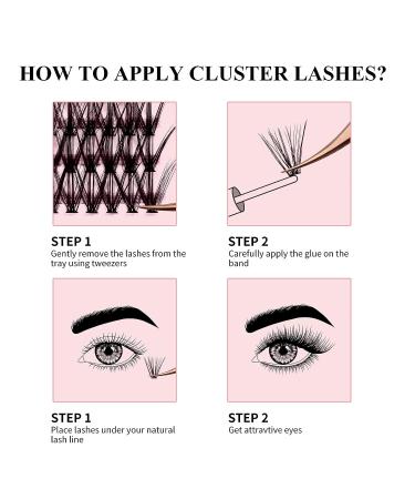240 30d+40d Wispy Cluster Lash Clusters 0.07mm - DIY Individual Lash Extensions - Reusable Supplies - 14mm - Buy Online on GoSupps.com