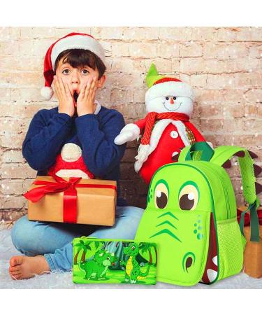 Dinosaur Backpack for Boys 12-Toddler Preschool Cute Animal Schoolbag-Green - Buy Online on GoSupps.com