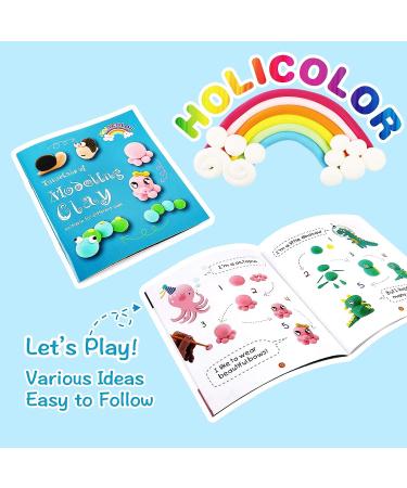 HOLICOLOR Air Dry Clay Kit - 36 Colors Ultra Light Modeling Clay with Tools and Tutorials | Arts and Crafts Gift for Kids - Buy Online on GoSupps.com
