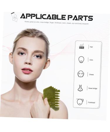 Frcolor Xiuyan-Jade Massage Tools Set - 4 Piece Gua Sha Combs & Plates for Back Body & Head Massage | International Shipping Available - Buy Online on GoSupps.com