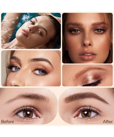 2024 Upgrade Magic Eyebrow Pencil 3D Waterproof Microblading Eyebrow Pencil Contouring Pen 4-Tip Eyebrow Pencil for Natural Eyeliner Makeup Eyebrow Microblading Pen (Light Brown) Dark Brown - Buy Online on GoSupps.com