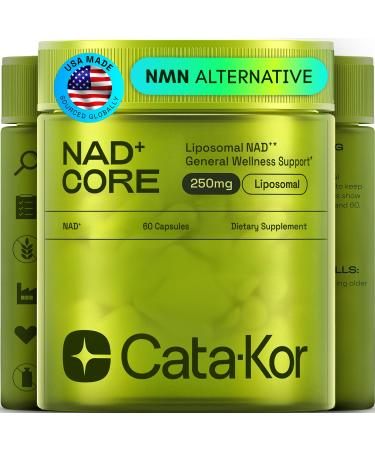 NMN Supplement Alternative Liposomal NAD+ Supplement Third-Party Tested NAD CORE 30-Day Supply 60 Capsules 60 Count (Pack of 1)
