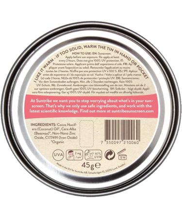  Suntribe Suntribe Organic Zinc Sunscreen for Face and Sport SPF 30 - 100% Zinc - Riff friendly/Reef safe - 3 ingredients - Waterproof - Retro red (45 g) - Buy Online on GoSupps.com