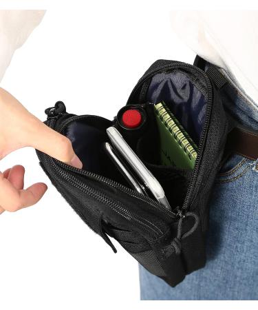 LefRight Tactical Molle Phone Belt Pouch Utility Waist Bag - Large Black - Buy Online on GoSupps.com