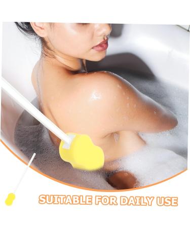 BELLIFFY Long Handle Bath Sponge Back Cleaner for Shower Loofah Exfoliating Body Scrubber Shower Brush Back Brush for Shower Sponges for Brush Handle for Shower Handled Sponge Bathing Pp - Buy Online on GoSupps.com