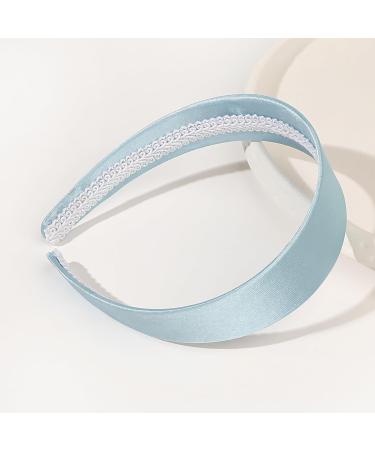 Ivyu Cinderella Blue Headband for Women Light Blue Teal Headband Large Thick Wide Headbands 70s Headband for Girls - Buy Online on GoSupps.com
