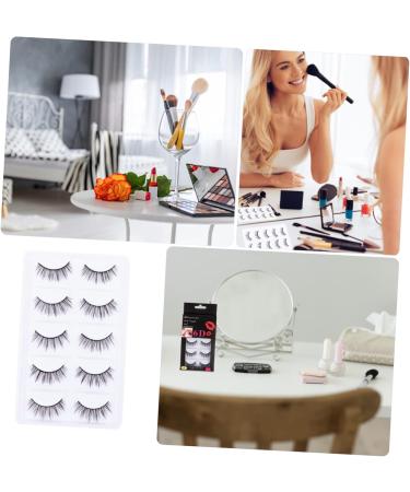 FRCOLOR 5 Pairs False Eyelashes Eyelash Handmade Eyelashes makeup eyelashes Faux Dramatic Eyelashes elf eyelashes False Eye Lashes artificial eyelashes artificial fiber slim 3d tool - Buy Online on GoSupps.com