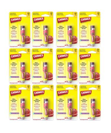 Carmex Carmex Pomegranate Lip Balm Ultra Moisturizing Spf 15 12 Units