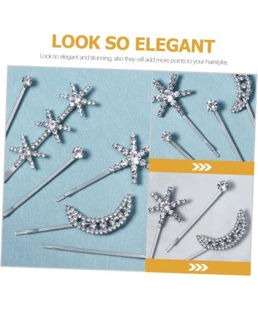 Didiseaon 1 Set Fringe Bobby Pin Girl Hair Clips Hair Jewels for Women Womens Hair Clips Star Hair Clips Barrettes for Women Wedding Hair Clip Rhinestone The Side Issue Card - Buy Online on GoSupps.com
