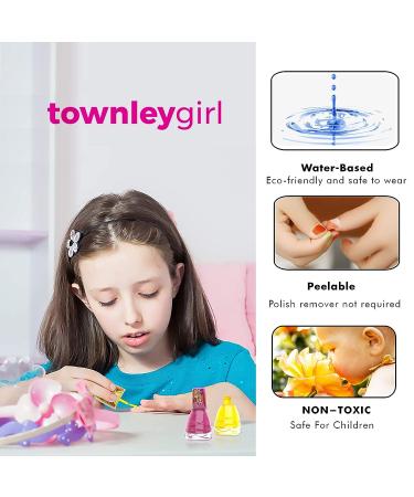 Disney Princess Castlebox Nail Polish Set | Non-Toxic Peel-Off Water-Based Formula | Safe Quick Dry Polish for Kids | 18 Pcs Opaque Colors | Ages 3 - Buy Online on GoSupps.com