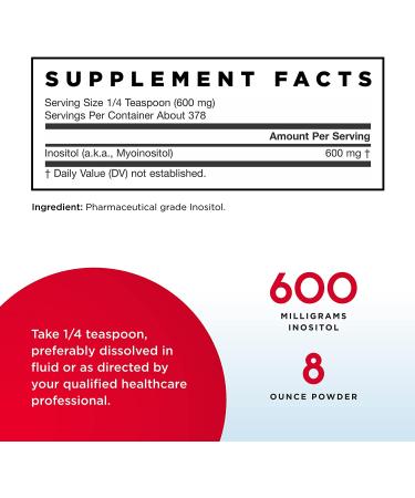 Jarrow Formulas Inositol Powder 8 oz - Premium Supplement for Mood & Health - Buy Online on GoSupps.com