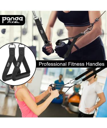 Pixel Panda Gym Accessories  Upgraded Cable Handle Gym Equipment  D Handle Cable Attachment Up to 600lb  Comfortable Sturdy Cable Attachments for Gym 2pcs-handle - Buy Online on GoSupps.com