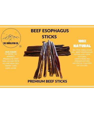 Beef Esophagus Sticks - Beef Esophagus Dog CHEW Treats - (6 INCH 30 Pack Approx. 448 Grams) - Single Ingredient Beef Esophagus - 100% Natural - Rich in GLUCOSAMINE and CHONDROITIN 14.93 g (Pack of 30) - Buy Online on GoSupps.com
