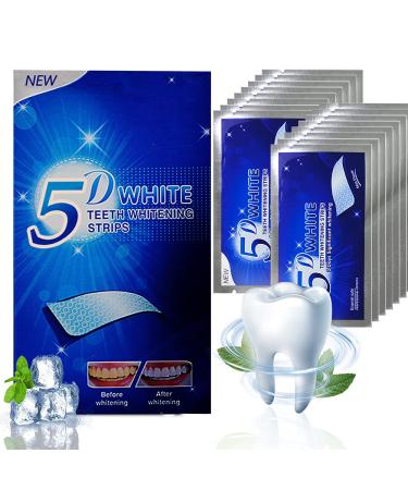 Teeth Whitening Strips 5D, ifanze Safe and Effective Teeth Whitening Kit 14 Pouches 28pcs