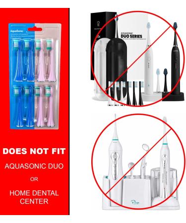 Aquasonic Vibe Duo 8-Pack Genuine Replacement Brush Heads - Buy Online on GoSupps.com