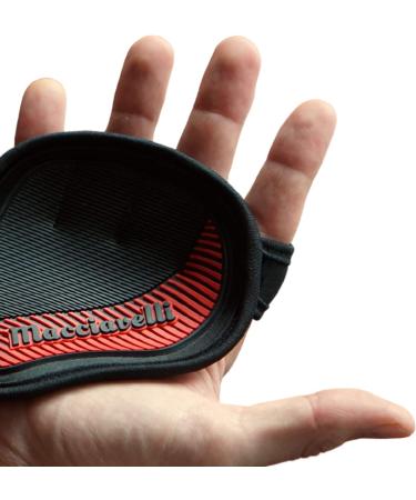 Macciavelli fitness grip pads grip pads for pull -ups bodybuilding fitness & cross training - grip pads for maximum grip - the alternative for fitness gloves & training gloves (1 pair) red |Black M - Buy Online on GoSupps.com