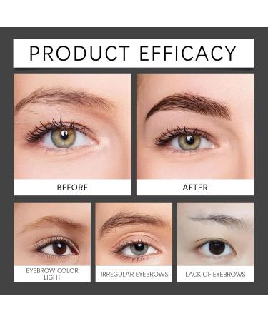2024 New Magic Eyebrow Pencil with 4 Fork Tip Upgraded 3D Waterproof Microblading Eyebrow Pen Microblade Precise Eyebrow Contouring Pen Long-Lasting Natural Eye Brow Pencils for Women (Black+Brown) - Buy Online on GoSupps.com