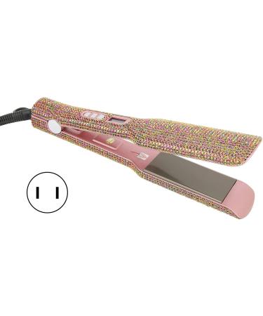 Rose Gold 2-in-1 Hair Curler & Straightener | Professional Multi-Level Heater for Home & Barber Shop | Perfect for Straight & Curly Hair (US Plug 100-240V - Buy Online on GoSupps.com