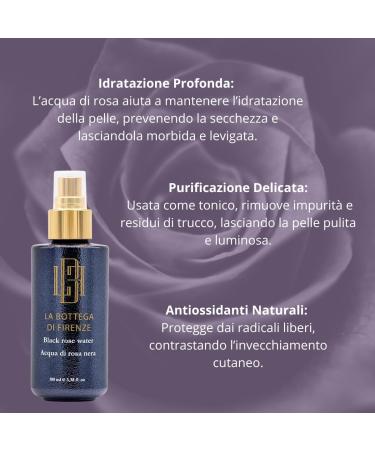 Black Rose Water Spray La Bottega di Florence 100 ml - Buy Online on GoSupps.com